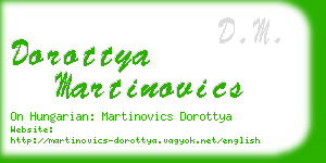 dorottya martinovics business card